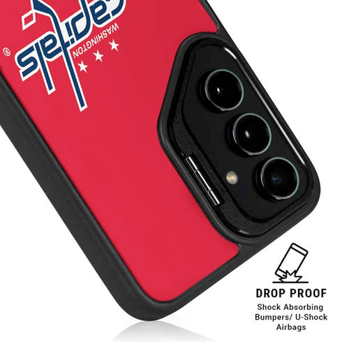 NHL Washington Capitals Solid Background Galaxy S25 Ultra Kickstand Case